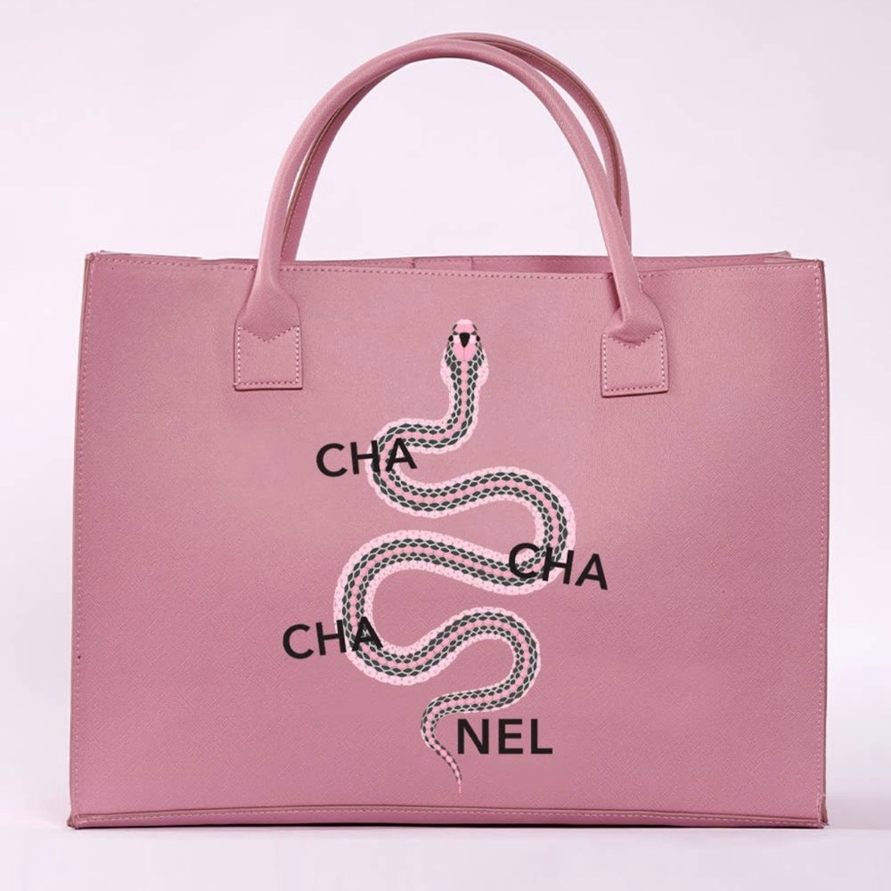 Modern vegan tote designer vision